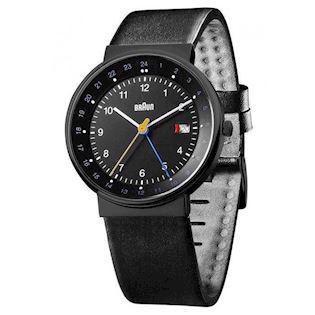 Classic IP sort rustfri urkasse quartz med 24 timers visning Herre ur fra Braun, BN0142BKBKG